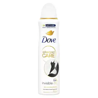 Kruidvat Dove Advanced Care Invisible Dry Antitranspirant Deodorant Spray aanbieding