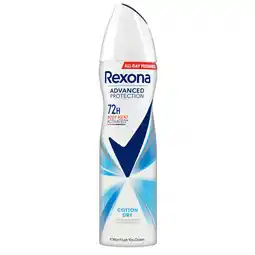 Kruidvat Rexona Women Advanced Protection Cotton Dry Antitranspirant Spray aanbieding
