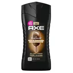 Kruidvat Axe Magnum Gold Caramel Billionaire 3-in-1 Douchegel aanbieding