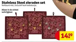 Kruidvat Stainless Steel sieraden set aanbieding