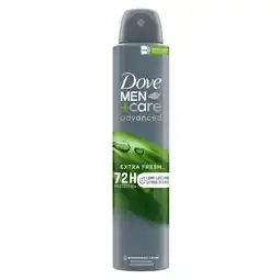 Kruidvat Dove Men+Care Advanced Extra Fresh Antitranspirant Spray aanbieding