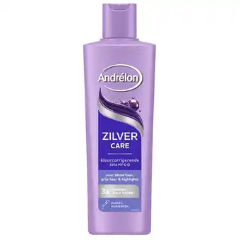 Kruidvat Andrélon Zilver Care Kleurcorrigerende Shampoo aanbieding