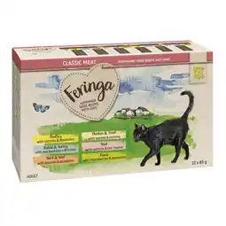 Zooplus 24x85g Maaltijdzakjes 2 x II Feringa Kattenvoer aanbieding