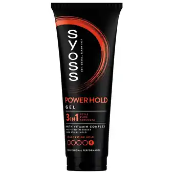 Kruidvat Syoss Power Hold Styling Gel aanbieding