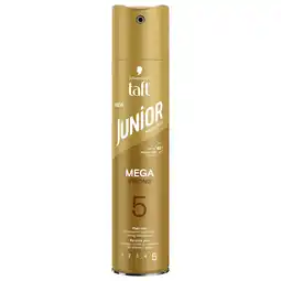 Kruidvat Taft Junior Mega Strong 5 Haarspray aanbieding