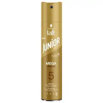 Kruidvat Taft Junior Mega Strong 5 Haarspray aanbieding