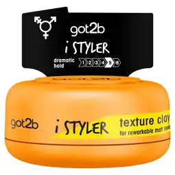 Kruidvat Schwarzkopf Got2b I Styler Texture Clay aanbieding