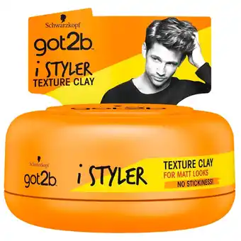 Kruidvat Schwarzkopf Got2b I Styler Texture Clay aanbieding