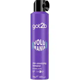 Kruidvat Got2B Volumania 24H Volumizing Haarspray aanbieding