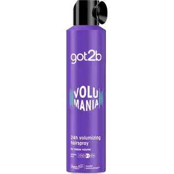 Kruidvat Got2B Volumania 24H Volumizing Haarspray aanbieding