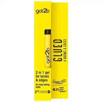 Kruidvat Got2B Glued 4 Brows & Edges 2-in-1 Gel aanbieding