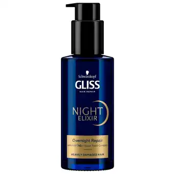 Kruidvat Gliss Overnight Repair Night Elixir aanbieding