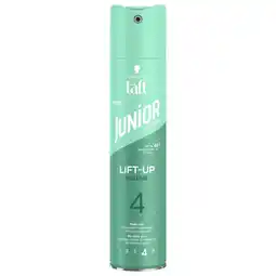 Kruidvat Taft Junior Lift-Up Volume 4 Haarspray aanbieding