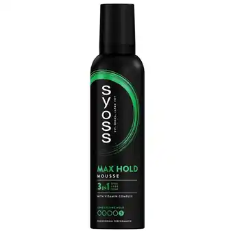 Kruidvat Syoss Max Hold Haarmousse aanbieding