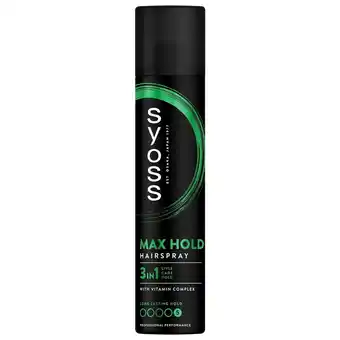 Kruidvat Syoss Hold 5 Max Hold Haarspray aanbieding