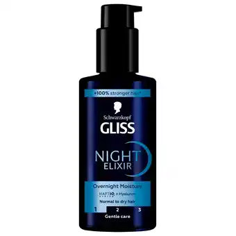 Kruidvat Gliss Overnight Moisture Night Elixir aanbieding