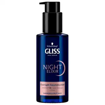 Kruidvat Gliss Overnight Reconstruction Night Elixir aanbieding