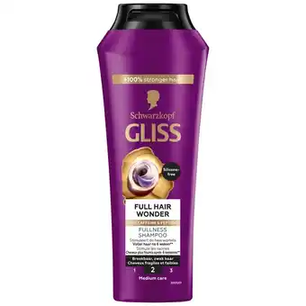 Kruidvat Gliss Full Hair Wonder Fullness Shampoo aanbieding