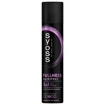 Kruidvat Syoss Hold 3 Fullness Haarspray aanbieding