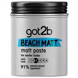 Kruidvat Schwarzkopf got2b Beach Matt Surfer Look Styling Paste aanbieding