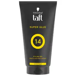 Kruidvat Schwarzkopf Taft Super Glue Level 14 Haargel Tube aanbieding