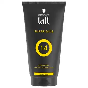 Kruidvat Schwarzkopf Taft Super Glue Level 14 Haargel Tube aanbieding