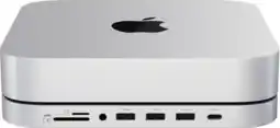 Coolblue Satechi Aluminum Mac Mini/Mac Studio Stand Hub Zilver met SSD slot aanbieding