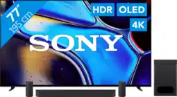 Coolblue Sony 77'' Bravia 8 OLED 4K (2024) + Sony Bravia Theatre System 6 Zwart aanbieding