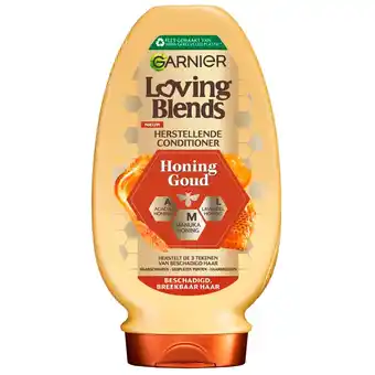 Kruidvat Garnier Loving Blends Honing Goud Herstellende Conditioner aanbieding