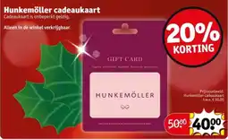 Kruidvat Hunkemöller cadeaukaart aanbieding