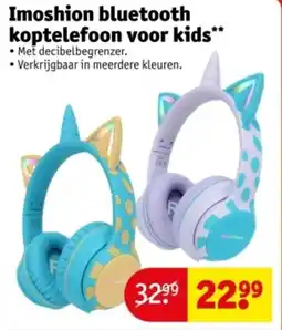 Kruidvat Imoshion bluetooth koptelefoon voor kids aanbieding