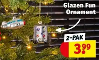 Kruidvat Glazen Fun Ornament aanbieding