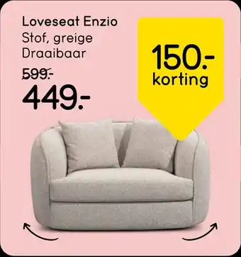 Leen Bakker Loveseat Enzio aanbieding