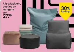 Leen Bakker Alle zitzakken, poefjes en loungers aanbieding