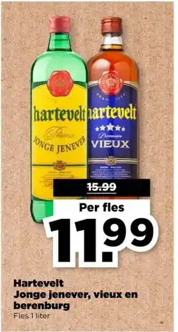 PLUS Hartevelt Jonge jenever, vieux en berenburg aanbieding