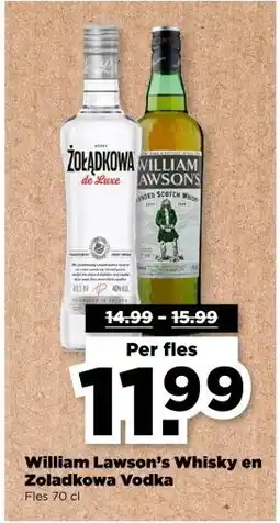 PLUS William Lawson's Whisky en Zoladkowa Vodka aanbieding