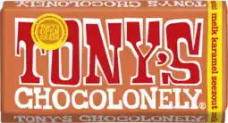 Dirk Tony's Chocolonely melk karamel zeezout aanbieding