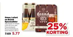PLUS Omer, Lefort en Brand Speciaalbier aanbieding