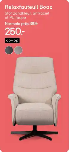 Leen Bakker Relaxfauteuil Boaz aanbieding