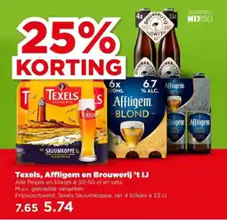 PLUS Texels, Affligem en Brouwerij 't IJ aanbieding