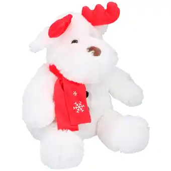 Dirk Pluche rendier 25cm met led aanbieding