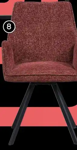 Leen Bakker Eetkamerstoel Raffy met armleuning aanbieding