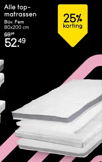 Leen Bakker Alle topmatrassen aanbieding