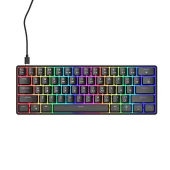 MediaMarkt QWARE San Jose 60% Bedraad Gamingtoetsenbord Zwart aanbieding