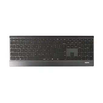 Bol.com Rapoo E9500M Multi-mode Ultra-Slim Wireless Keyboard black UI Layout aanbieding