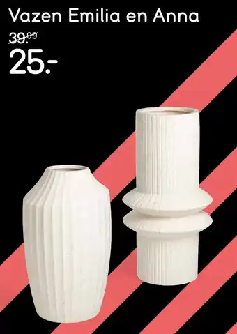 Leen Bakker Vazen Emilia en Anna aanbieding