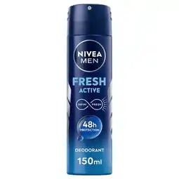 Kruidvat NIVEA Men Fresh Active Deodorant Spray aanbieding