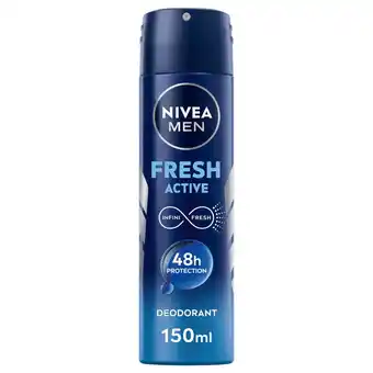 Kruidvat NIVEA Men Fresh Active Deodorant Spray aanbieding