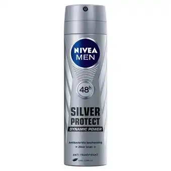 Kruidvat NIVEA Men Silver Protect Dynamic Antitranspirant Spray aanbieding