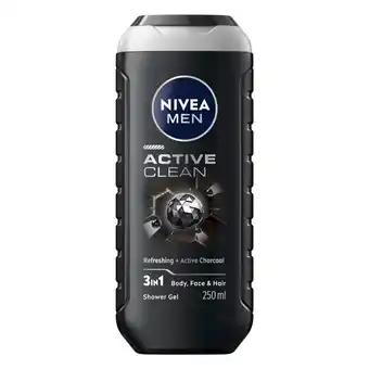 Kruidvat NIVEA Men Active Clean 3-in-1 Douchegel aanbieding